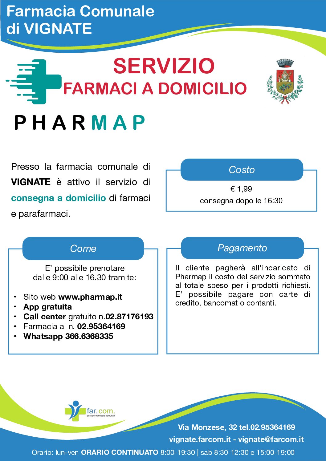 Servizio Farmaci A Domicilio – Comune Di Vignate