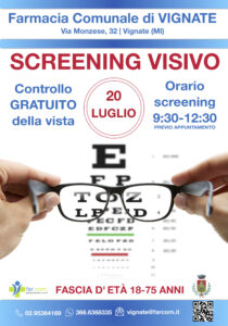 Giornata Screening Visivo Farmacia Comunale Vignate