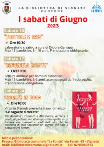 Eventi in Biblioteca mese di Giugno